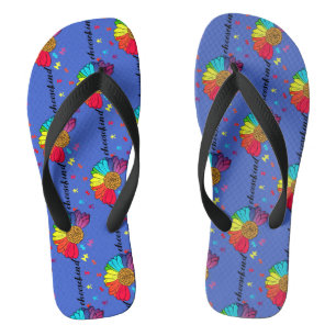 Chinelos Escolha o par de conscientização do Autismo dos Ch