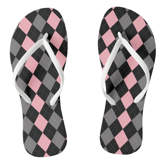Chinelos Estilo de Cinza Preta Cor-de-Rosa (Pé da cama)