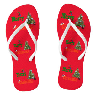 Chinelos Estilo de Natal do Lawn Bowls