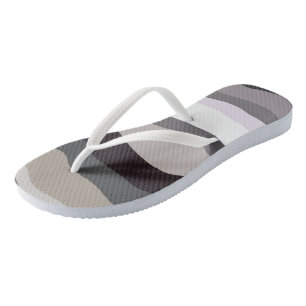 Chinelos Estrias de ondulação e Cinza
