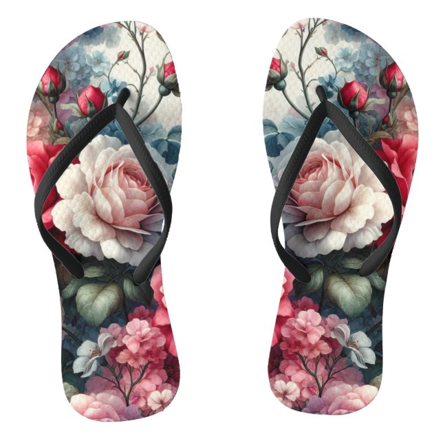Chinelos Eterno Rosa Floral Charme (Pé da cama)