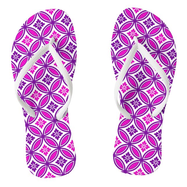 Chinelos Expedição com Motif Flor, Orquídea e Roxo Profundo (Pé da cama)