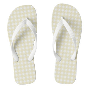 Chinelos F & L Yellow Gingham