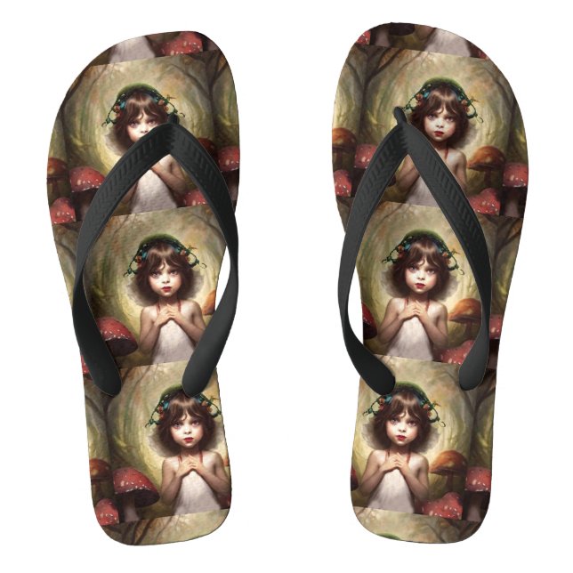 Chinelos Fada cogumelo caprichoso Lilly (Pé da cama)