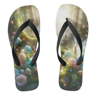 Chinelos Fadas da Floresta Mística Ovos Mágicos da Primaver