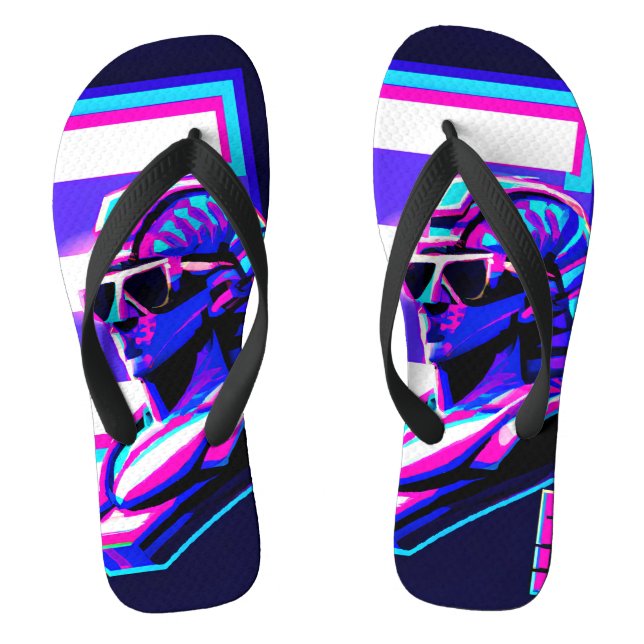 Chinelos Faraó Synthwave (Pé da cama)