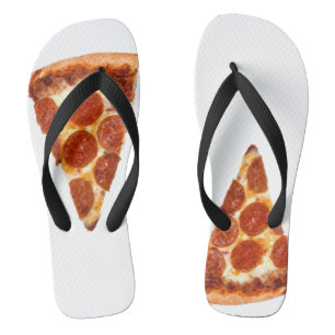 Chinelos Fatia de pizza de pepperoni clássica derretida do 