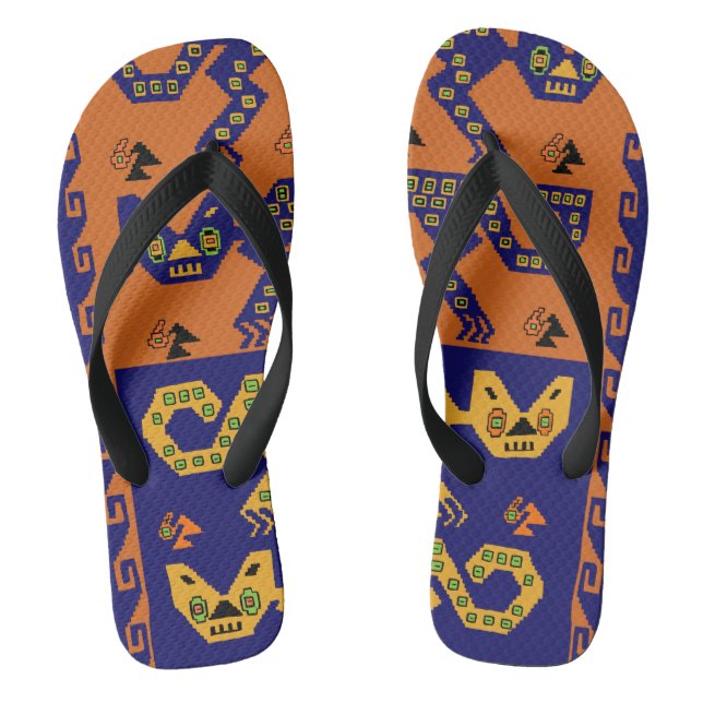 Chinelos Felinos Peruanos Sandálias de Praia (Pé da cama)