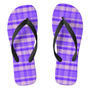 Chinelos Feliz Peri Xadrez, Tartan Roxo