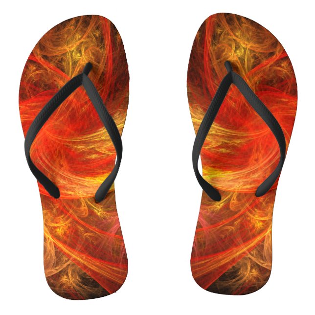 Chinelos Firestorm Abstrato-Art (Pé da cama)