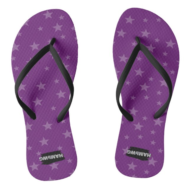 Chinelos Flip-Flops com estrelas em qualquer cor Flo do Sac (Pé da cama)