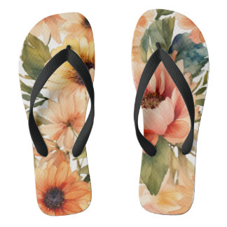 Chinelos Flip-Flops De Aquarela