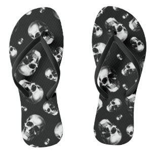 Chinelos Flip-Flops De Casamento De Halloween Gothic