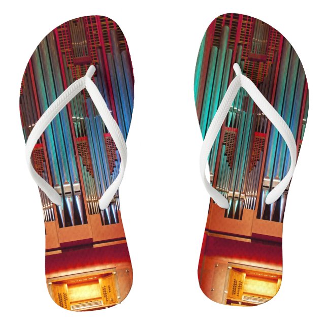 Chinelos Flip-flops de órgão de tubo (Pé da cama)