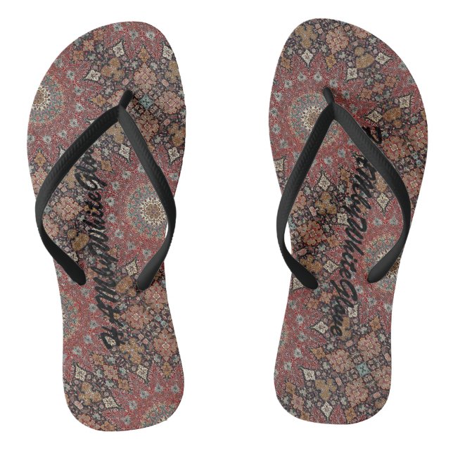 Chinelos Flip-Flops HAMbyWG - Boho Design Persa (Pé da cama)