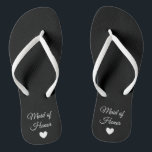 Chinelos Flip-Flops - Madrinha de casamento do Cabelo do Co<br><div class="desc">Chinelos para os membros do seu Partido Bridal! Facilmente personalizável,  altere as cores da precinta,  as cores únicas,  adicione texto ou outras imagens!</div>