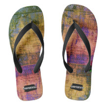 Flip-Flops - Vintage Dye Persian Design HAMbWG