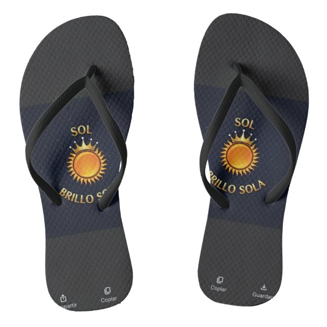 Chinelos Flip Flops with Sol Brillo Sola Logo | Inspiration (Pé da cama)