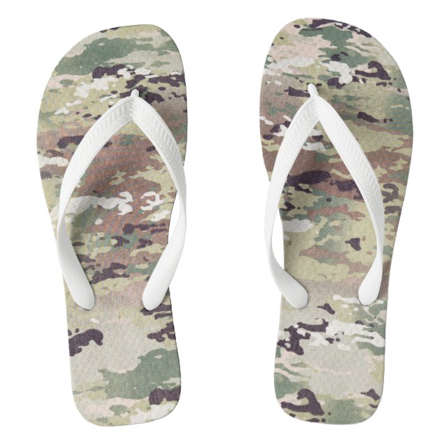 Chinelos Flipflop Sandals Exército OCP Camo Unifor (Pé da cama)