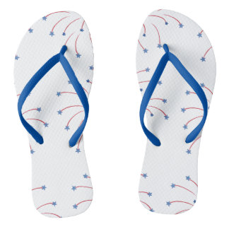 Chinelos FlipFlops de FlipFlops da Estrela Azul Vermelha