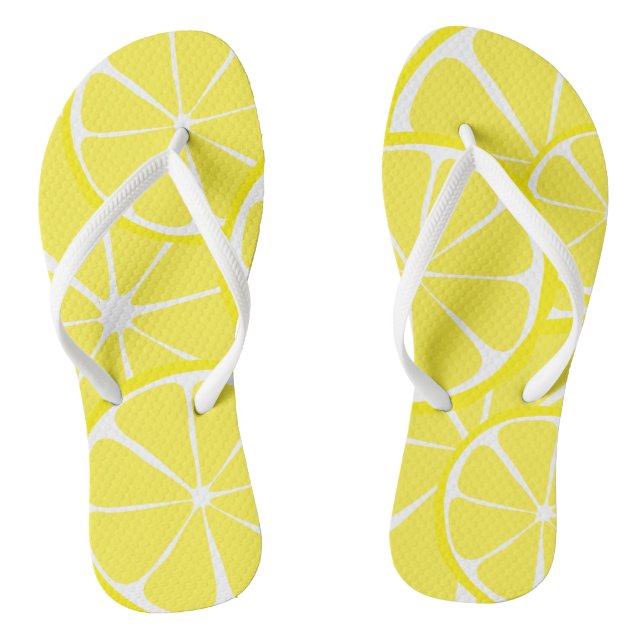 Chinelos FlipFlops De Limão De Citros De Verão (Pé da cama)