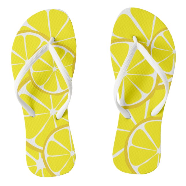 Chinelos FlipFlops De Limão De Citros De Verão (Pé da cama)