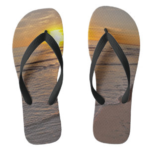 Chinelos FlipFlops: Pôr do Sol na Praia