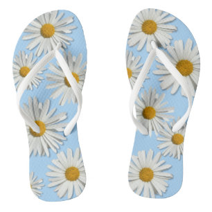 Chinelos Flor de Hippie White Daisy - Moda de Trendy