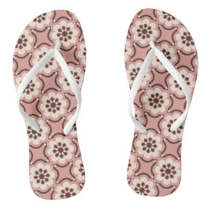 Chinelos Flor rosa