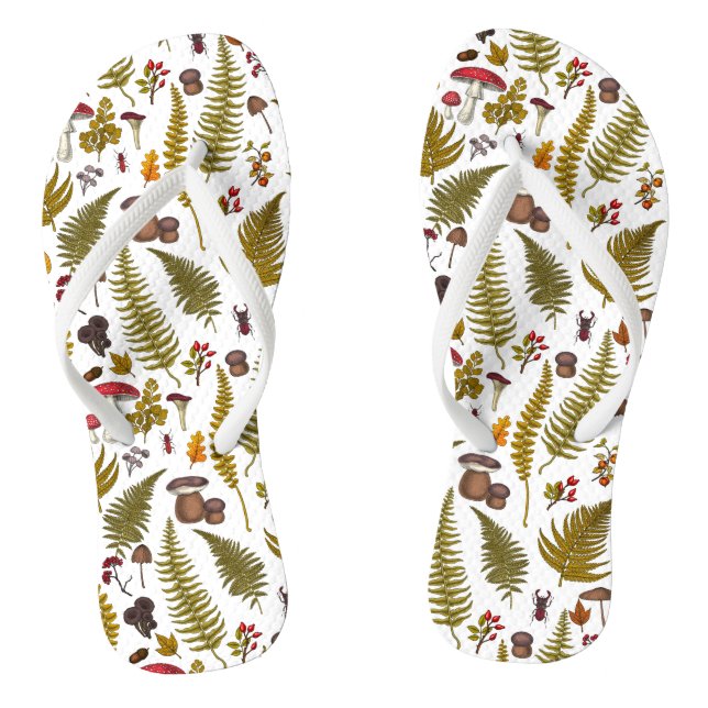 Chinelos Flora e fauna florestais 2 (Pé da cama)