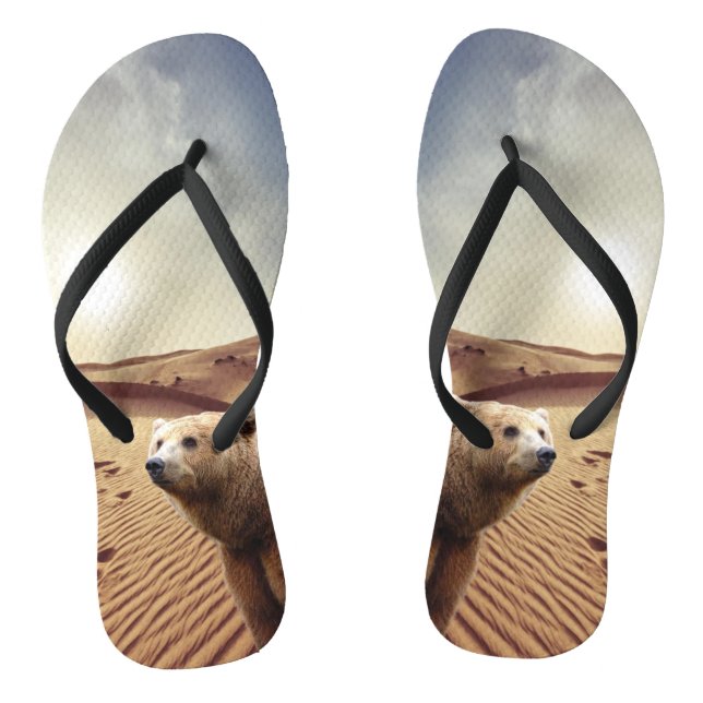 Chinelos Florais Do Urso De Girassol (Pé da cama)