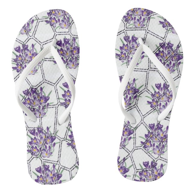 Chinelos Floral (Pé da cama)