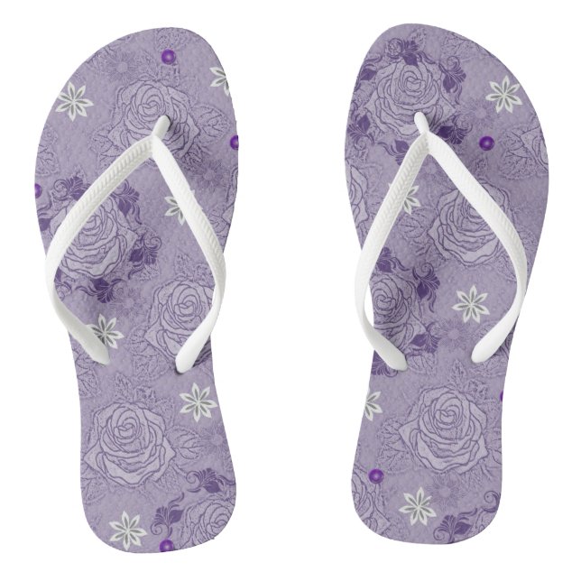 Chinelos Floral (Pé da cama)