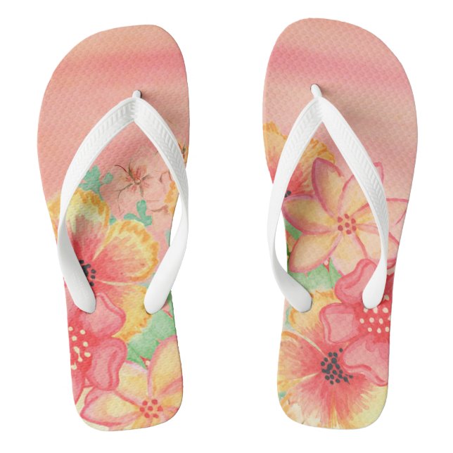 Chinelos Floral (Pé da cama)
