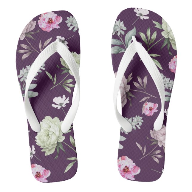 Chinelos Floral (Pé da cama)