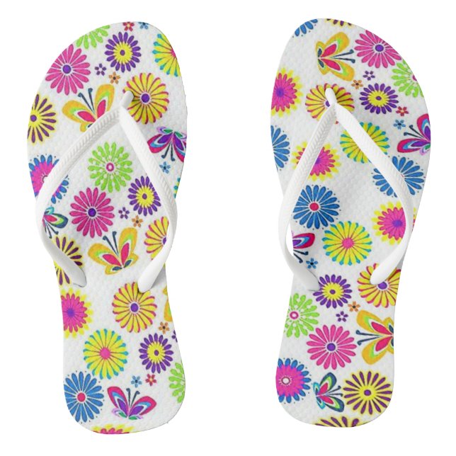 Chinelos Floral (Pé da cama)