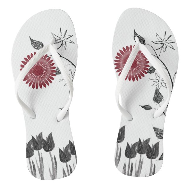 Chinelos Floral (Pé da cama)