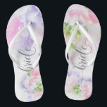 Chinelos FLORAL CHIC WEDDING DOEET PEAS Brile<br><div class="desc">Sandálias de noiva que combinam com a coleção - Peas doces e bonitinhas de Casamento Chico Floral,  de cor rosa e lavanda,  com caligrafia bonito e fontes modernas</div>