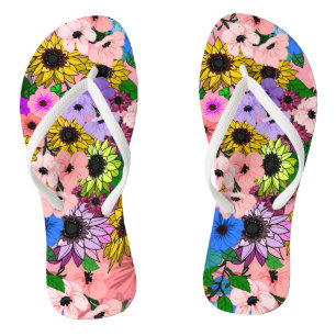 Chinelos Flores Bonitas