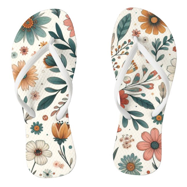 Chinelos Flores Pastel em Flor (Pé da cama)