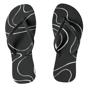 Chinelos Fluxo e Refluxo 2 - Preto no Branco
