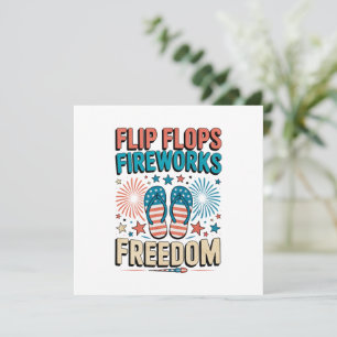 Chinelos, fogos de artifício, Liberdade - Verão Pa