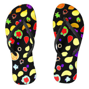 Chinelos Frutas Tropicais Neon Explodem