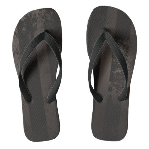 Chinelos Fundo castanho listrado a vapor