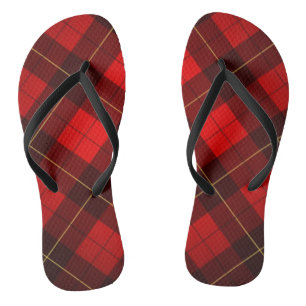 Chinelos Fundo do tartan de Wallace