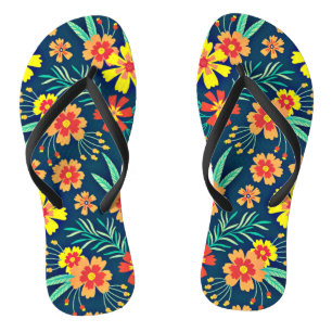 Chinelos Fundo Floral Belo Design-46566