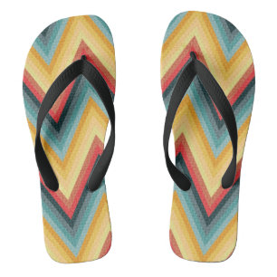 Chinelos Fundo listrado 2 do ziguezague