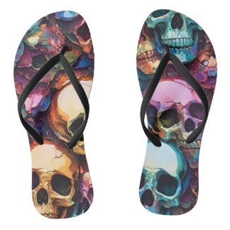 Chinelos Funky Skulls