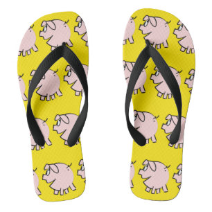Chinelos Funny 3 Cartoon Pig Escolher Colores Sacudir Floor