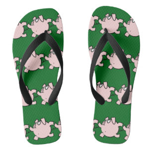 Chinelos Funny 6 Cartoon Pig Choose Color Men Flip Flop